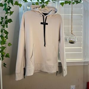 Womens ON Cloud Running Hoodie Beige Small